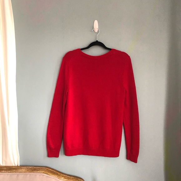 NWT Talbots Red Snowflake Sweater - Picture 7 of 9